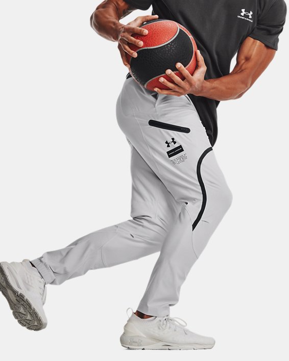 Men's UA Unstoppable Cargo Pants in Gray image number 2